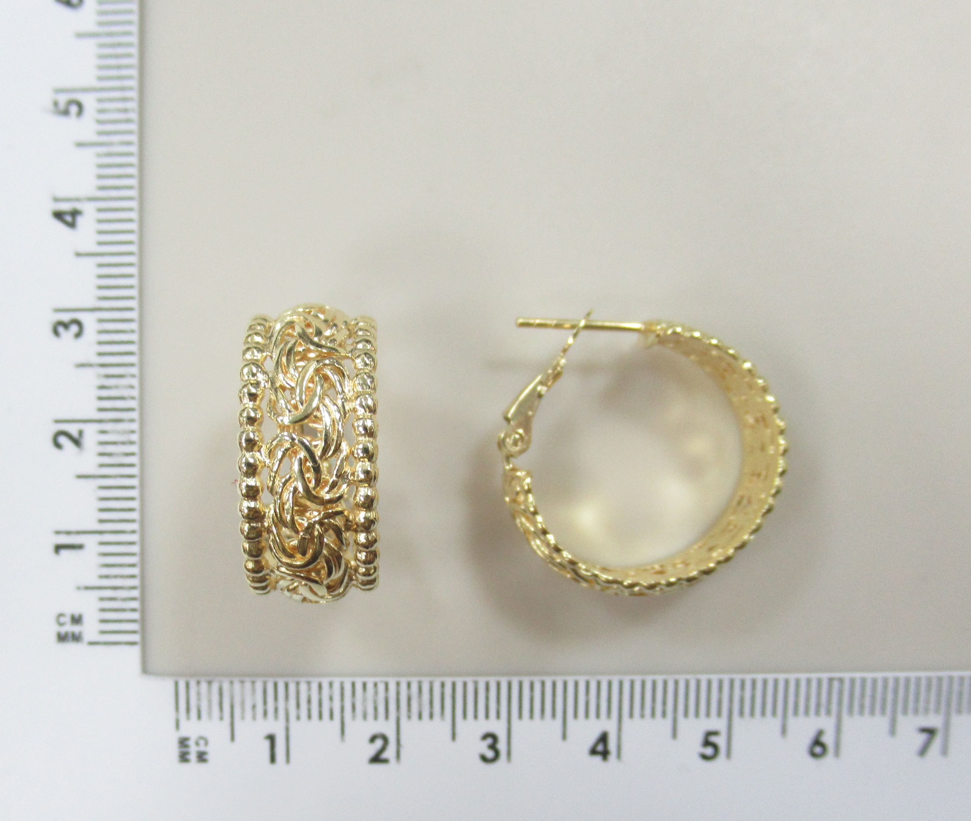 Серебряные серьги-конго